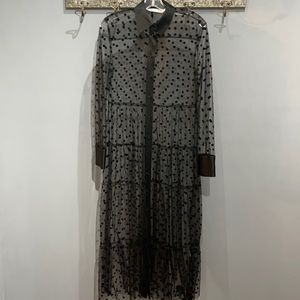 Mesh layover dress